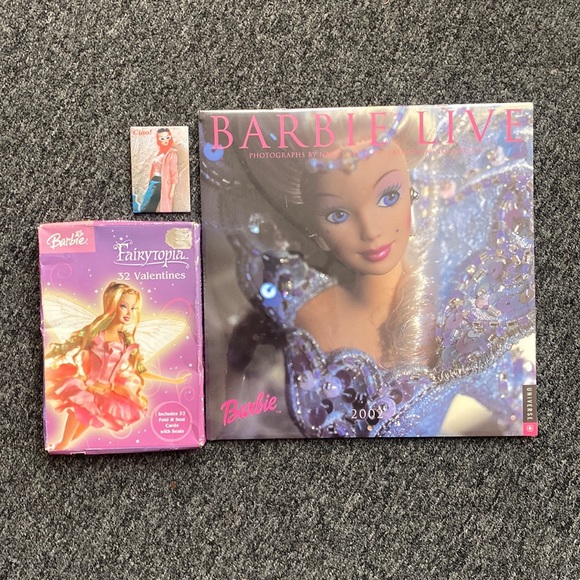 NEW/Unopened Rare Collectible Barbie 2002 Calendar, 2005 Valentines and Magnet - Picture 1 of 8